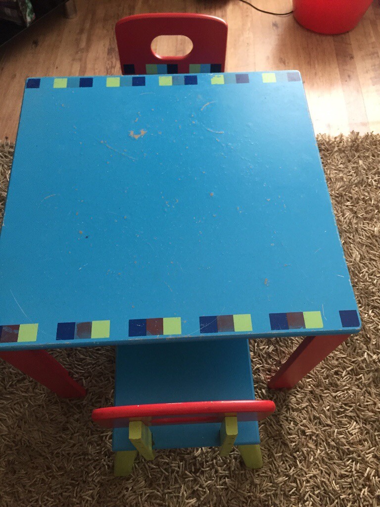 mothercare childrens table and chairs